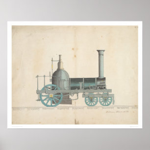 Locomotiefontwerp (1344) poster