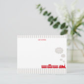 Locomotieftrein Dank u Nota Kaart Stationery (Staand voorkant)