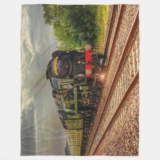 Locomotieftrein Fleece Deken (Voorkant)