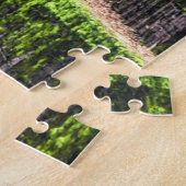 Locomotieftrein op brug legpuzzel (Zijkant)