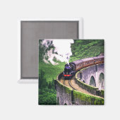 Locomotieftrein op brug magneet (Voorkant / Achterkant)