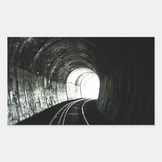 Locomotieftunnel Rechthoekige Sticker (Voorkant)
