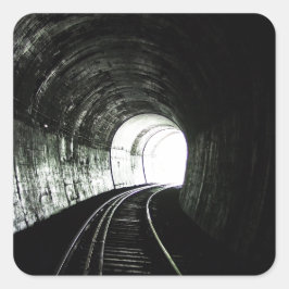 Locomotieftunnel Vierkante Sticker