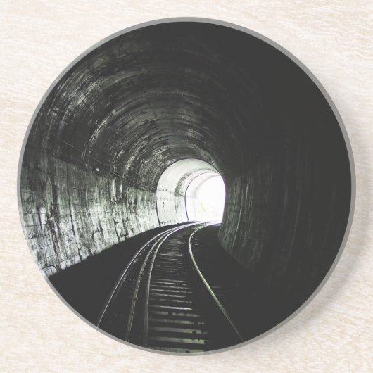 Locomotieftunnel Zandsteen Onderzetter (Voorkant)