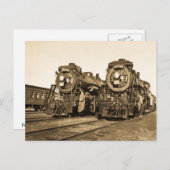 Locomotieven 3461 en 3501 van de GN-code "Twins" Briefkaart (Voorkant / Achterkant)