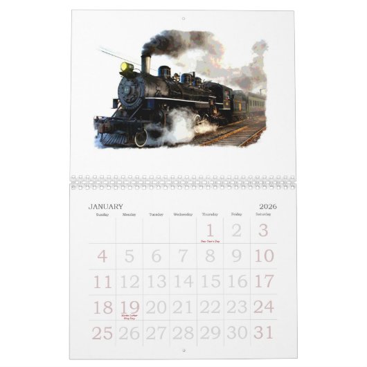 Locomotieven en wand- en dieselkalender kalender (Jan 2026)