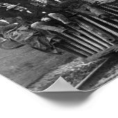 Locomotieven op de spoorweg Baltimore en Ohio Poster (Hoek)