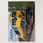 locomotieven van railauto's van Alaska Legpuzzel (Verticaal)