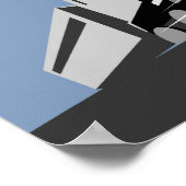 locomotieven voor stoomtreinen die op de bergen ri poster (Hoek)