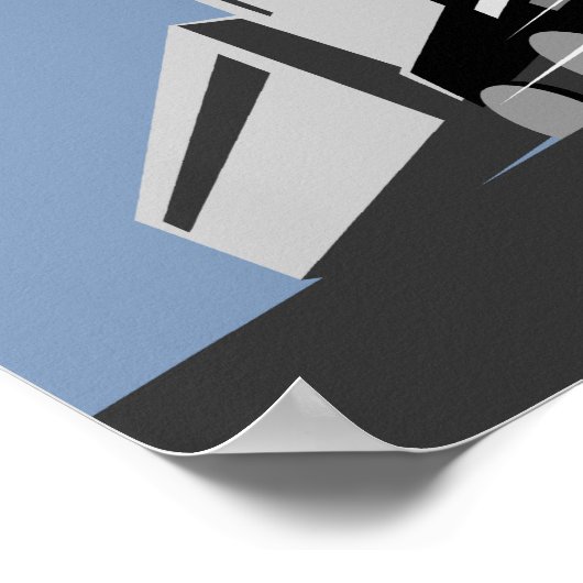 locomotieven voor stoomtreinen die op de bergen ri poster (Hoek)