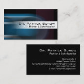 Locomotion Business Card-sjabloon (blauw) Visitekaartje (Voorkant / Achterkant)