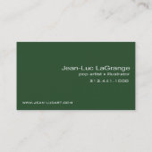 Locomotion Business Card-sjabloon (blauwgroen) Visitekaartje (Achterkant)