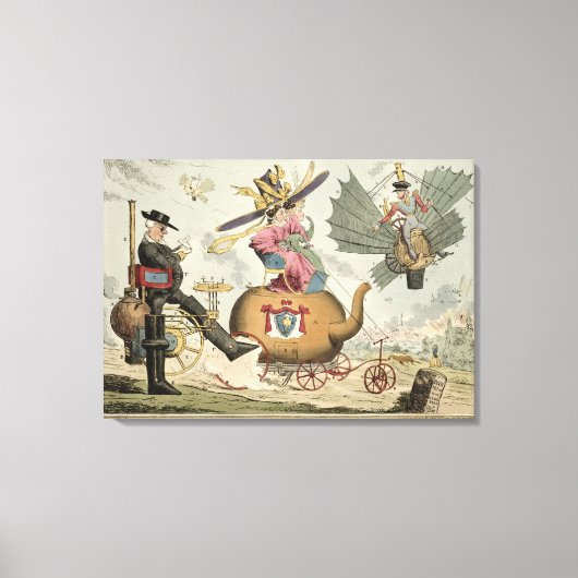 Locomotion - Waling by Steam, Riding by Steam, Fl Canvas Afdruk (Voorkant)