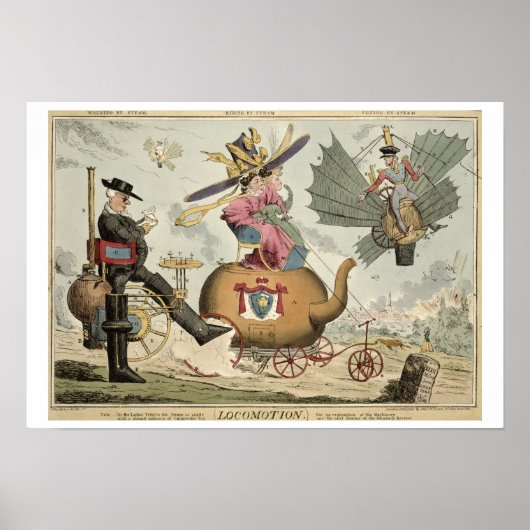 Locomotion - Waling by Steam, Riding by Steam, Fl Poster (Voorkant)