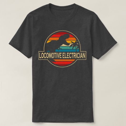 Locomotive Electricia Dinosaur T-shirt (Design voorkant)