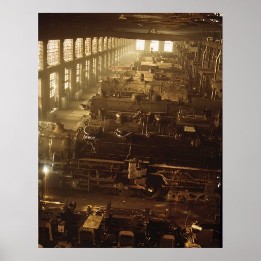 Locomotive Shop, 1942 Poster (Voorkant)