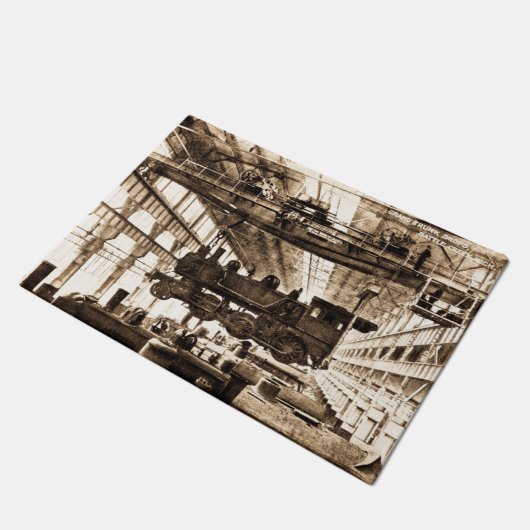 Locomotive Works Battle Creek Michigan Grand Trunk Deurmat (Schuin)