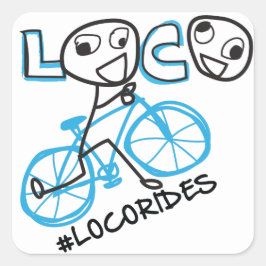 LOCORides-sticker Vierkante Sticker