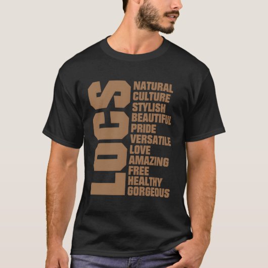 Locs Celebration Natuurlijk haar T-shirt (Voorkant)
