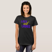 Locs en Wimpers Glam T-shirt (Voorkant volledig)