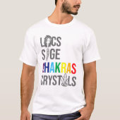 Locs Sage Chakras Crystals Black History Maand Afr T-shirt (Voorkant)