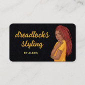 Loctician Dreadlocks Styling Visitekaartje (Voorkant)