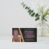 Loctician Hair Braider Salon Braids Visitekaartje (Staand voorkant)