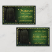 Loctician Hair Braider Salon Braids Visitekaartje (Voorkant / Achterkant)