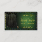 Loctician Hair Braider Salon Braids Visitekaartje (Achterkant)