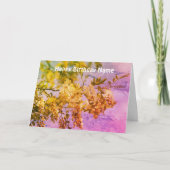 Locust Blossom Art Personalized Birthday Kaart (Voorkant)