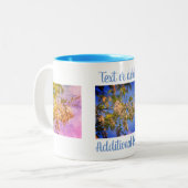 Locust Blossoms Floral Art Specialized Tweekleurige Koffiemok (Voorkant links)