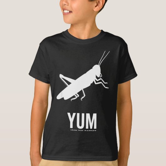 Locust John The Baptist Funny Christian New Testam T-shirt (Voorkant)