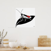 Locust op een blad - Archival Art Print (Keuken)