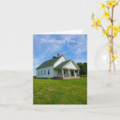 Locust Prairie School Denken aan jou Kaart (Gele Bloem)