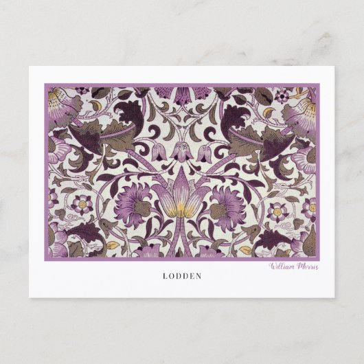 Lodden Floral Pattern William Morris Briefkaart (Voorkant)