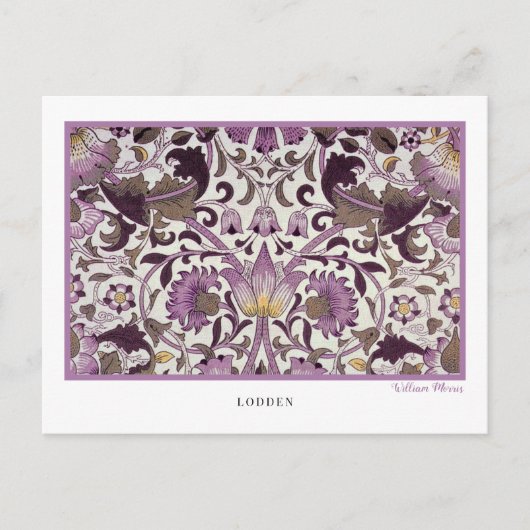 Lodden Floral Pattern William Morris Briefkaart (Voorkant)