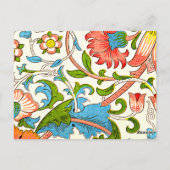 Lodden, kleurrijk vintage patroon briefkaart (Achterkant)