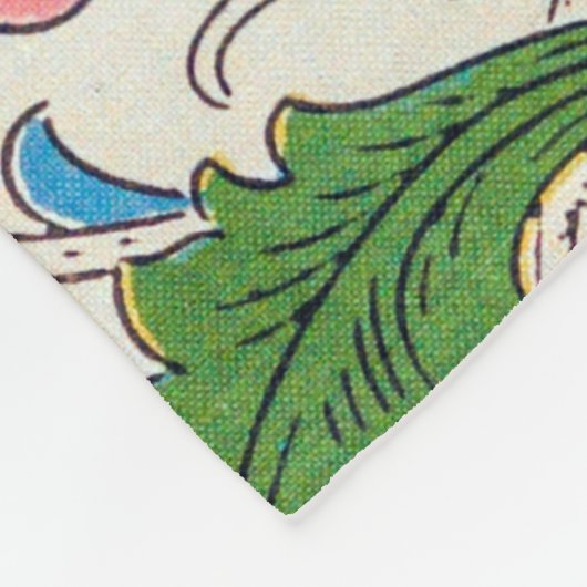 Lodden, William Morris Fleece Deken (Hoek)