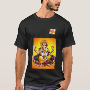 Lode Ganesha Print T-Shirts: Omarm het Goddelijke" T-shirt