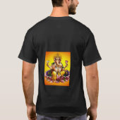 Lode Ganesha Print T-Shirts: Omarm het Goddelijke" T-shirt (Achterkant)