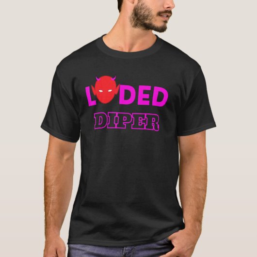 Loded Diper Mooie Uniseks T-shirt (Voorkant)