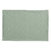 Loden Frost Green Waterverf Stippen Pillow Hoesje Kussensloop (Achterkant)