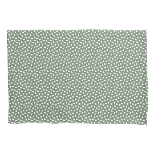 Loden Frost Green Waterverf Stippen Pillow Hoesje Kussensloop (Voorkant)