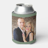 Loden Frost Persoonlijk 2 Foto dubbelzijdig geplaa Blikjeskoeler (Blikje Voorkant)