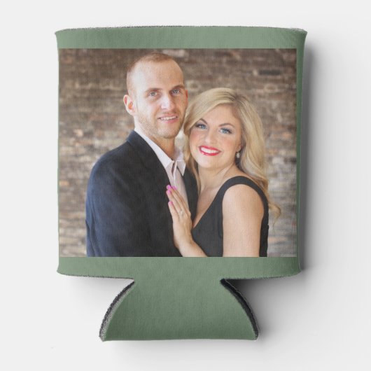 Loden Frost Persoonlijk 2 Foto dubbelzijdig geplaa Blikjeskoeler (Voorkant)