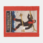 Loden Ski Clothes Skiing Advertisement Poster Fleece Deken (Voorkant (Horizontaal))