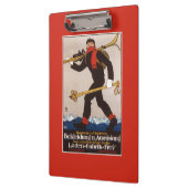Loden Ski Clothes Skiing Advertisement Poster Klembord (Links)