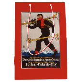 Loden Ski Clothes Skiing Advertisement Poster Medium Cadeauzakje (Voorkant)