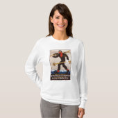 Loden Ski Clothes Skiing Advertisement Poster T-shirt (Voorkant volledig)