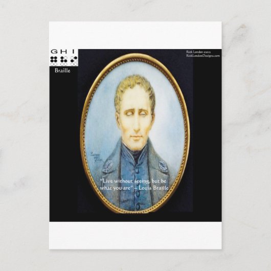 Lodewijk Braille Famous Quote Briefkaart (Voorkant)